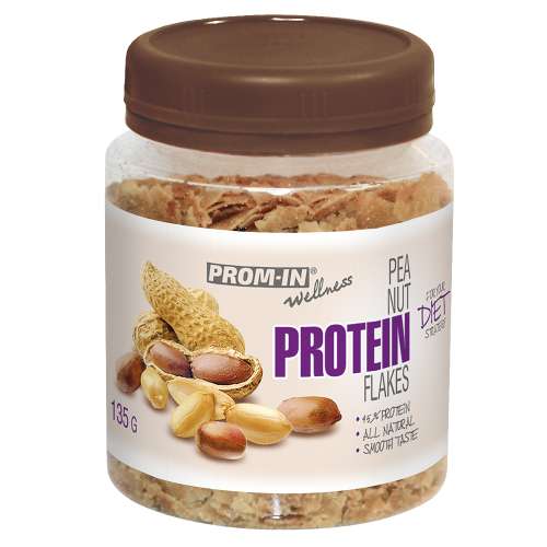 Peanut protein flakes